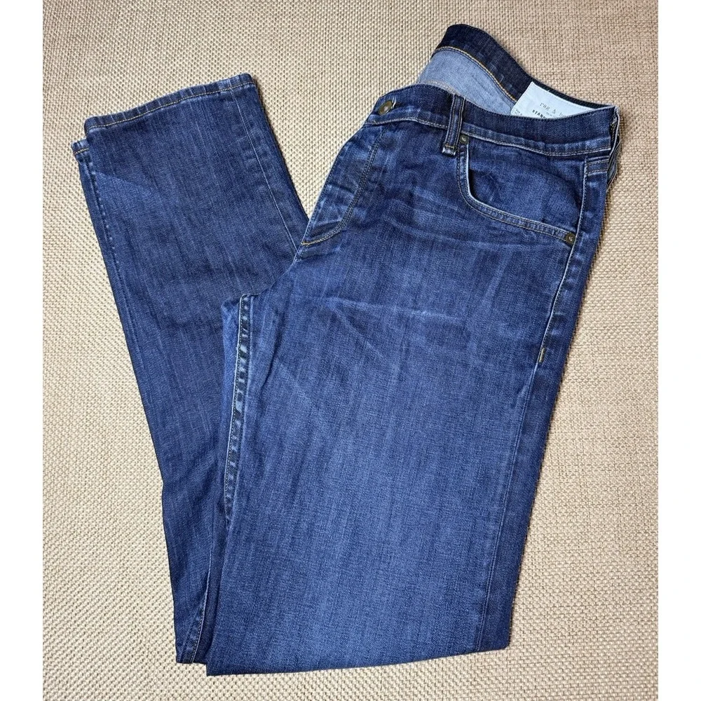 Rag & Bone Jeans Mens 36 Fit 2 Slim Leg Standard Issue Dark Vintage Denim